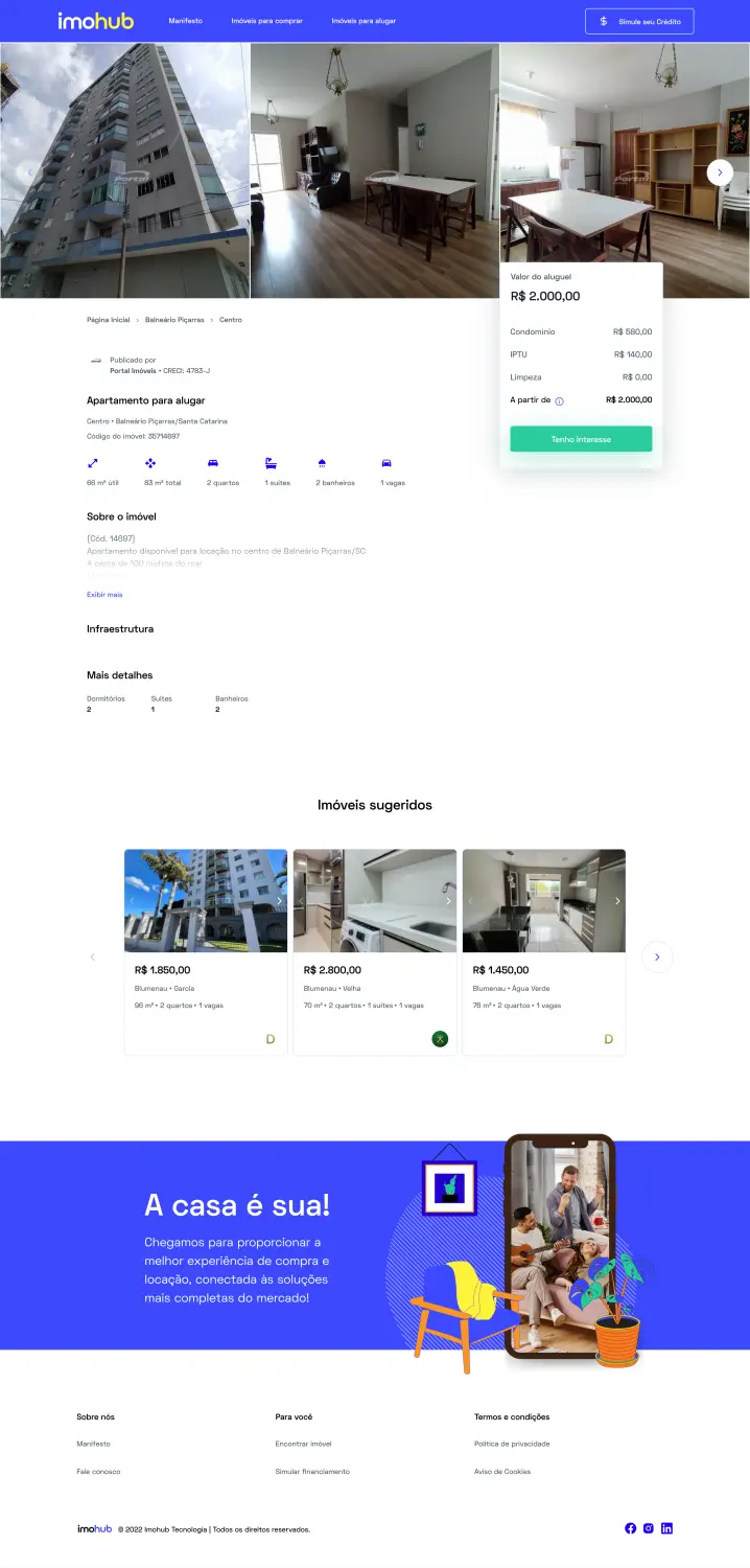 Rebuilt a real estate portal at a fraction of the cost interface preview