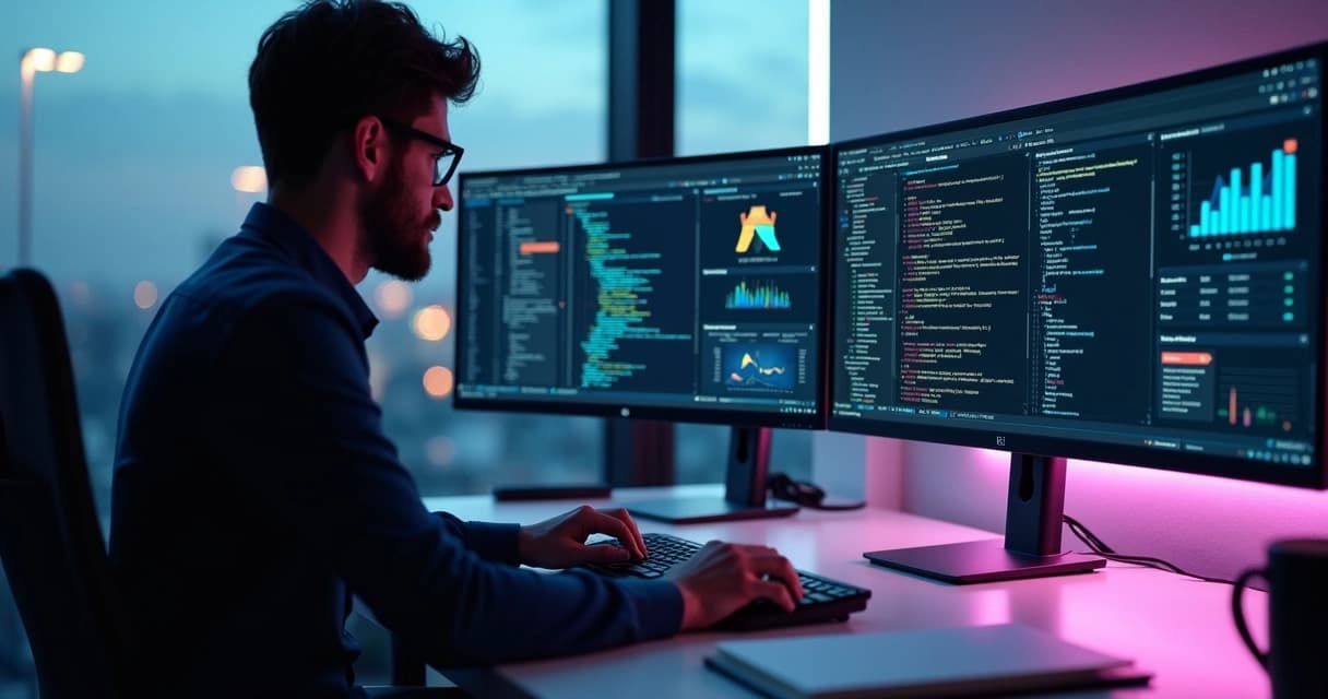 Senior developer working on secure scalable Laravel application dashboard